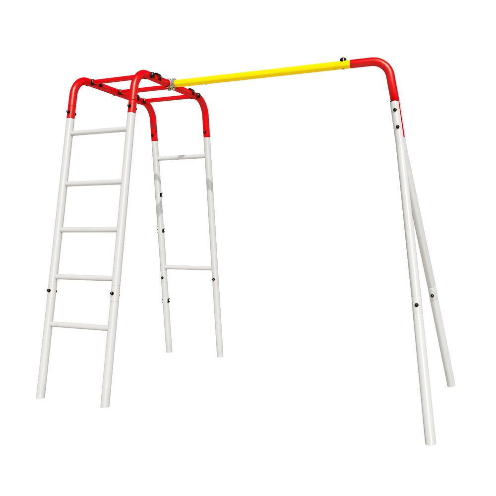 Детский спортивный комплекс для дачи ROMANA D8 (белый,красный,желтый) (без качелей)