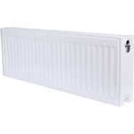 Радиатор панельный профильный ROMMER Compact тип 22 - 300x900 мм (подкл.боковое, белый)