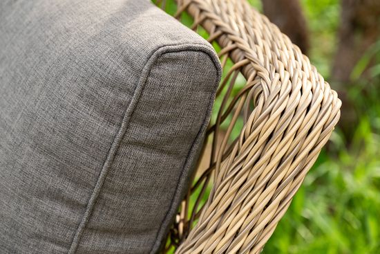 "Гранд Латте" лаунж-зона из искусственного ротанга, цвет соломенный