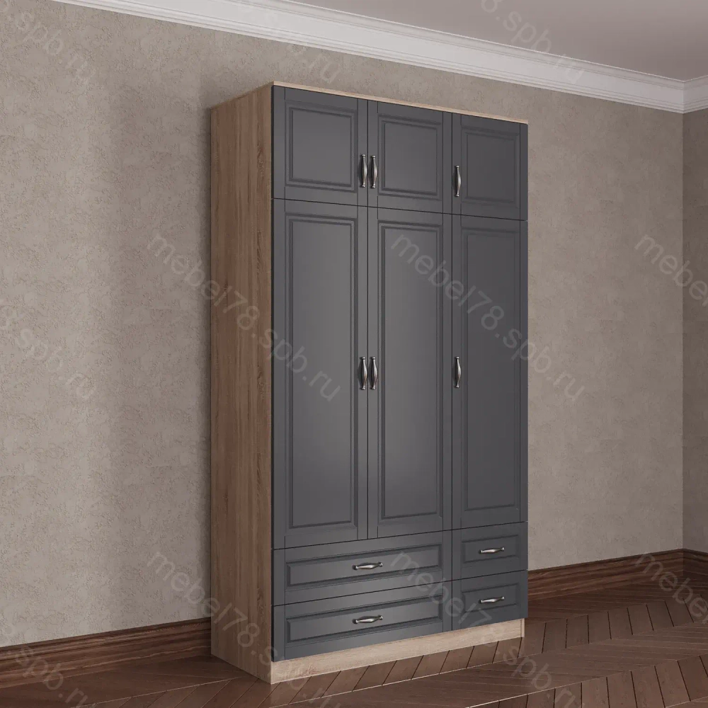 Шкаф распашной с антресолью 3/6