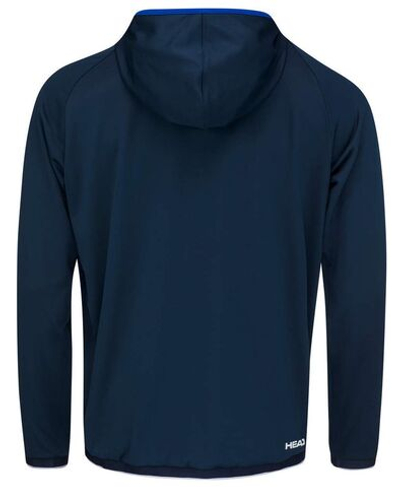 Мужская теннисная кофта Head Topspin Hoodie M - dark blue/print vision