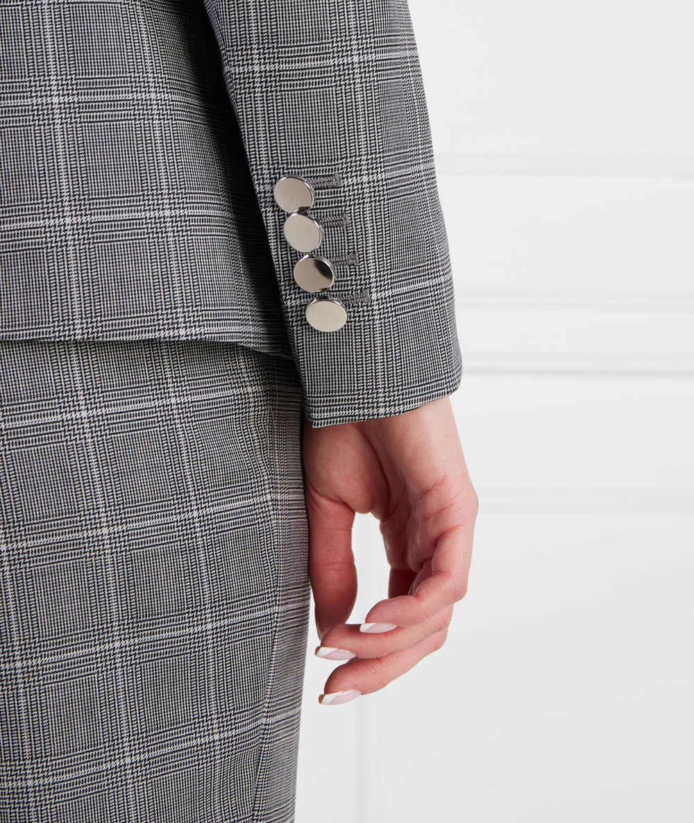 хлопковый пиджак jamata BOSS BLACK - серый(50494419)