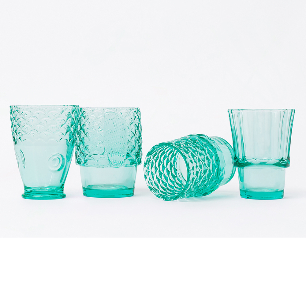 Набор стаканов 4шт Doiy Koifish мятный