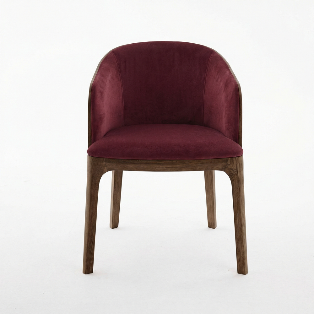 Дизайнерский стул MAKK с подлокотниками bordo