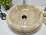 Раковина из оникса Donut Yellow Small DO-61006 45*45*13