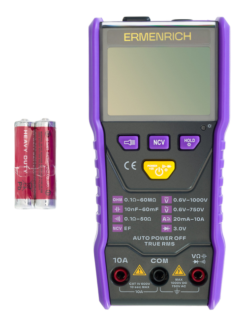 Цифровой мультиметр Ermenrich Zing TC20, фиолетовый