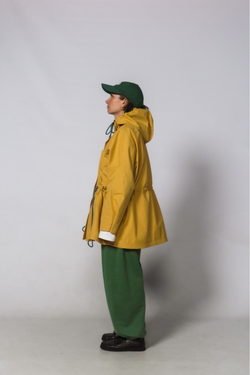 Брюки-бананы из футера без начеса "Трава"