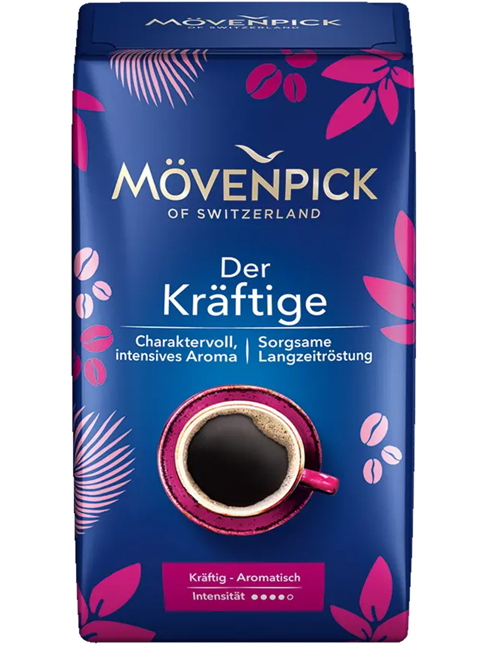 Кофе молотый 500 г Movenpick Der Kräftige, Мовенпик - избранная кофейная композиция из зерен арабики и робусты