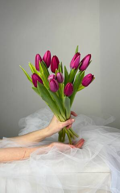 Охапка из 11 тюльпанов