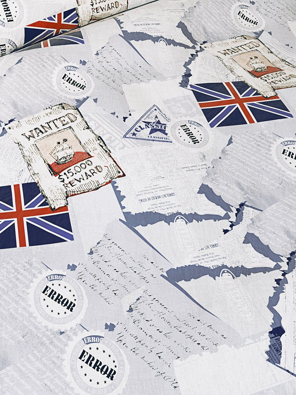 Простынь на резинке Сказка "WANTED" 180х200 см