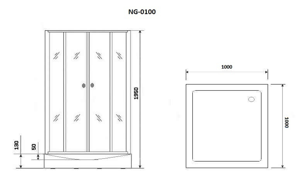 Душевой уголок Niagara Nova NG-0100-14