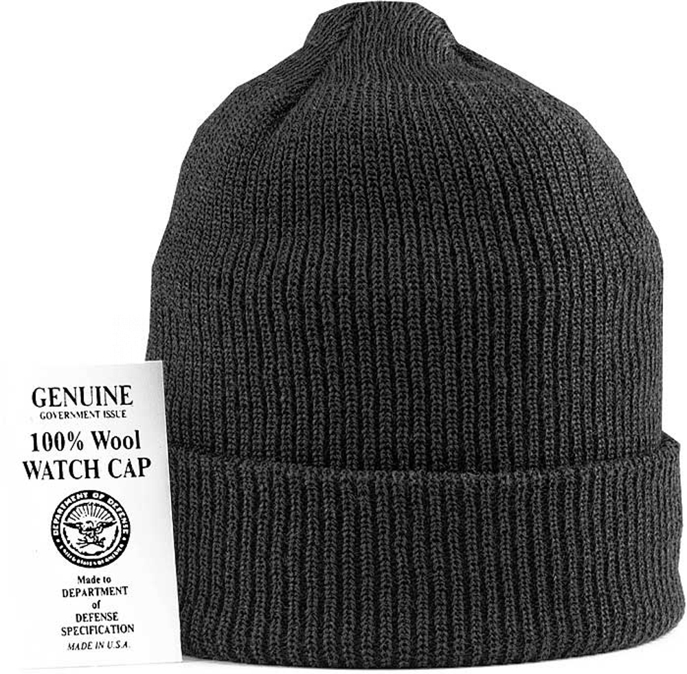 Шапка - Military Watch Cap Wool (черная)