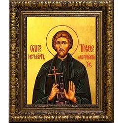 Тимофей Есфигменский, Адрианопольский, преподобномученик. Икона на холсте.