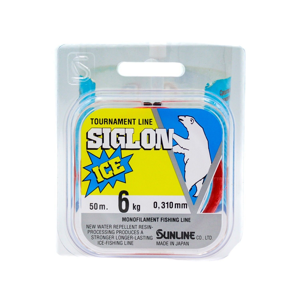 Леска для рыбалки SUNLINE Siglon ICE FISHING 50M красная #4/0.330mm