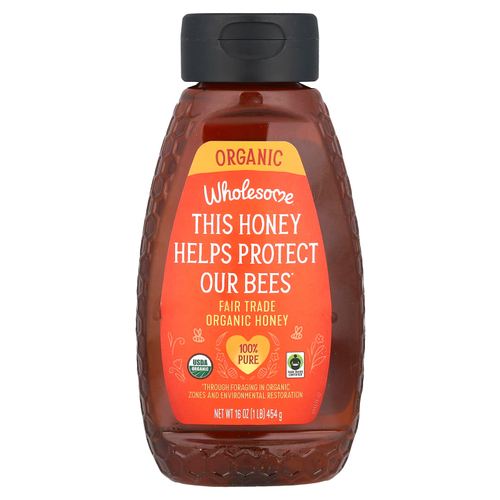 Wholesome Sweeteners, органический мед со знаком справедливой торговли, 454 г (16 унций)