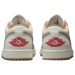 Jordan Air Jordan 1 Cushioning Low top Vintage Basketball Shoes Men's Beige Gray/Sail White
