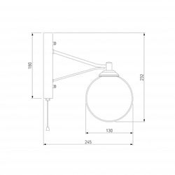 Бра Eurosvet Karo 70077/1 графит