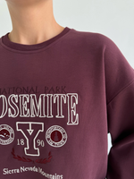 Худи Yosemite винный ( c дефектом)