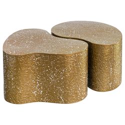 Набор из 2-х столиков Grannis, золотистые