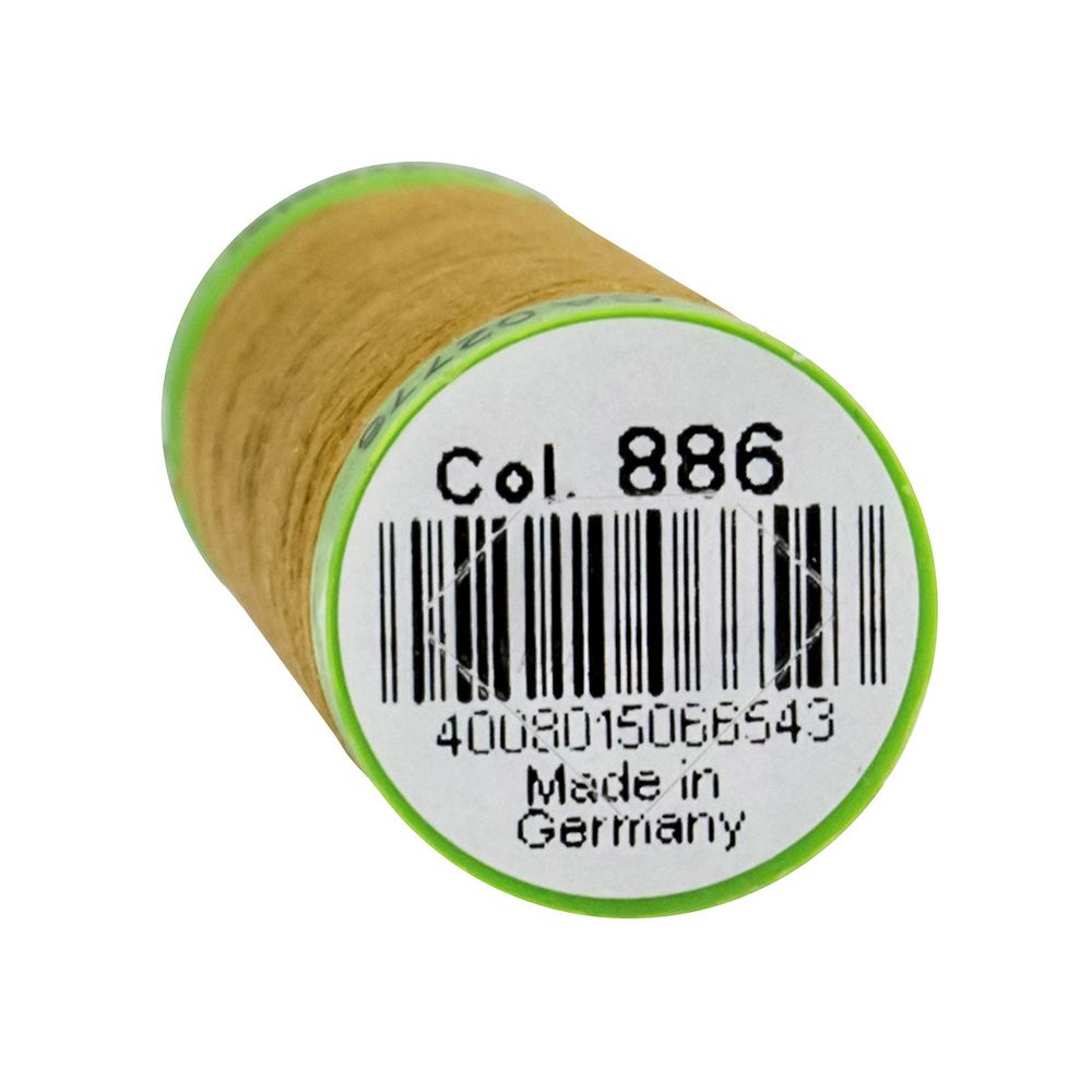 Нитки для тонких тканей Gutermann Extra Fine 150 (200 метров), 5 кат. | 886 коричневая горчица
