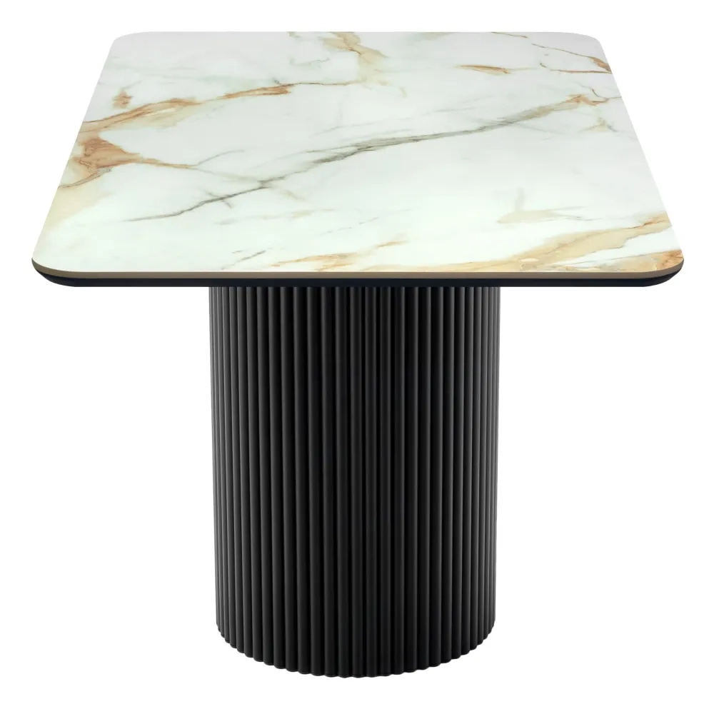 Стол Bradex Home Festa 140x85x77см, керамогранит Calacatte gold