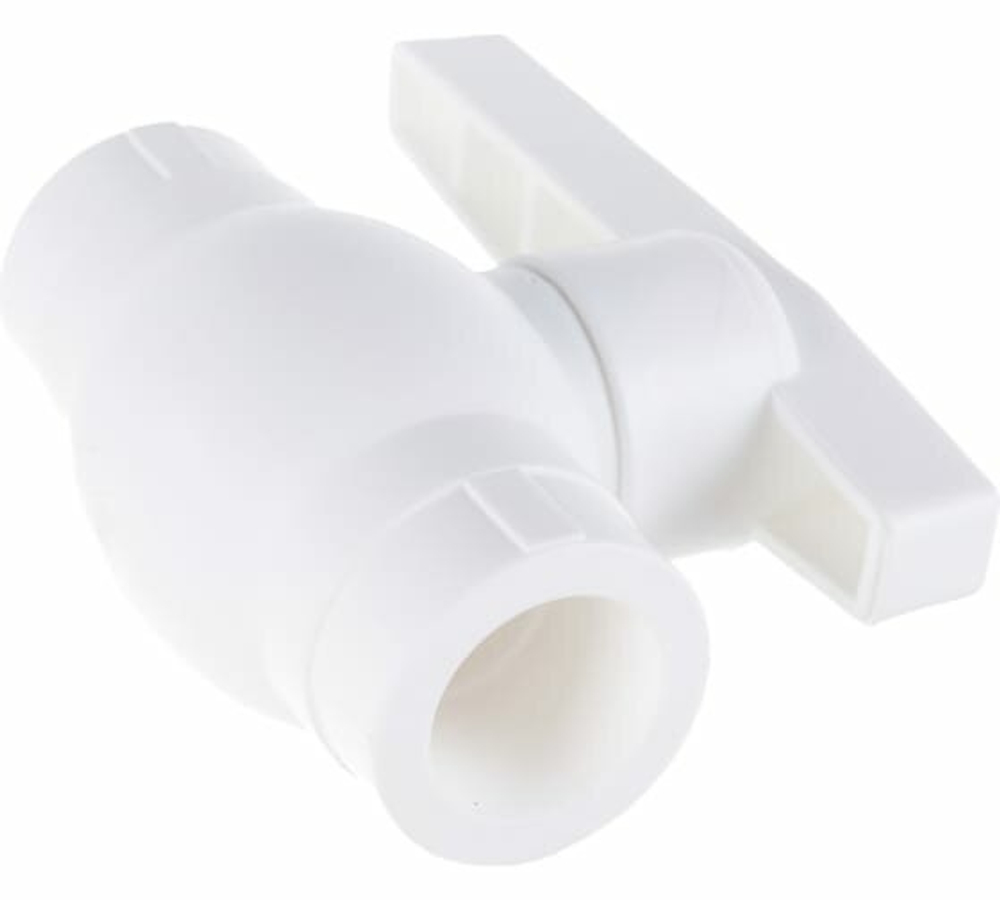 Кран шаровой PP-R d20 Белый ( упак. 3шт. ) VALFEX 10144020