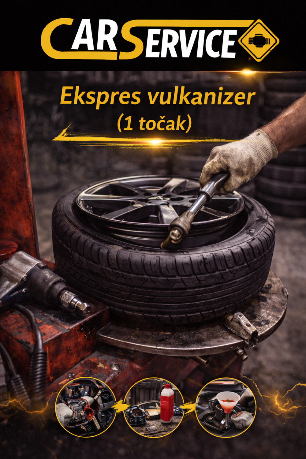 Ekspres vulkanizer (1 točak)
