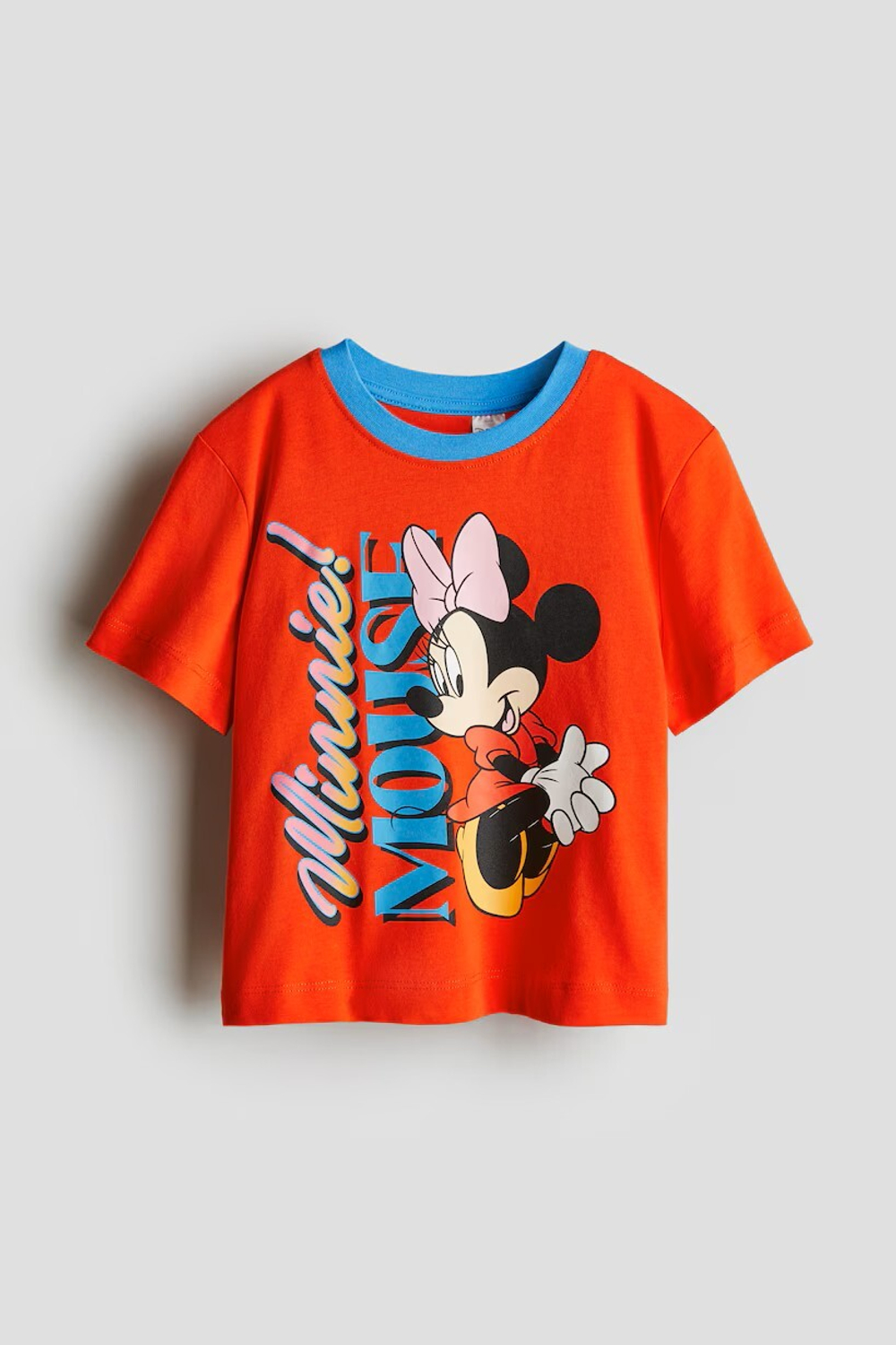 H&M Футболка c контрастными принтом, красный