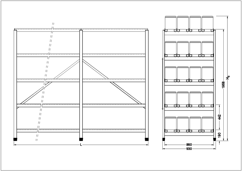 Шкафы и конструктивы 5E-PGX 4-30 H