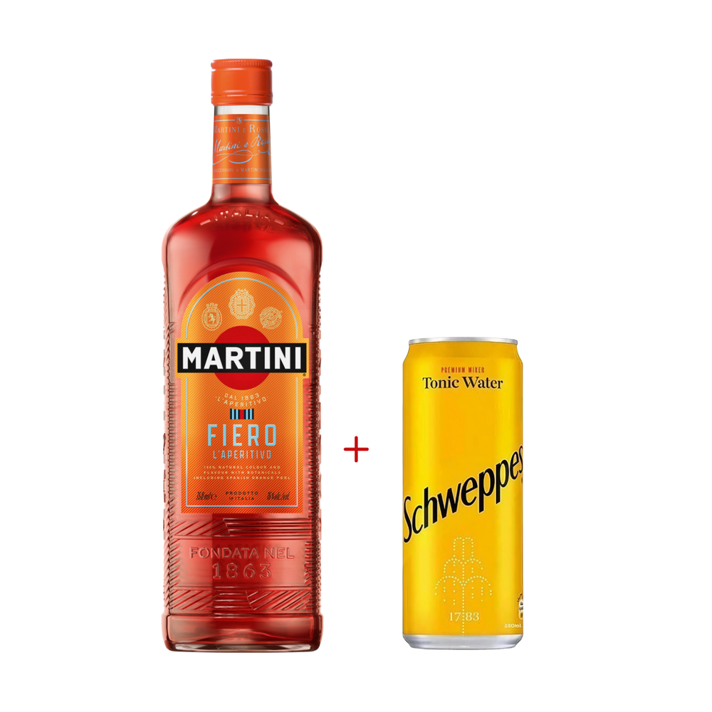 Martini Fiero 0,75 л. + Schweppes 450 мл.