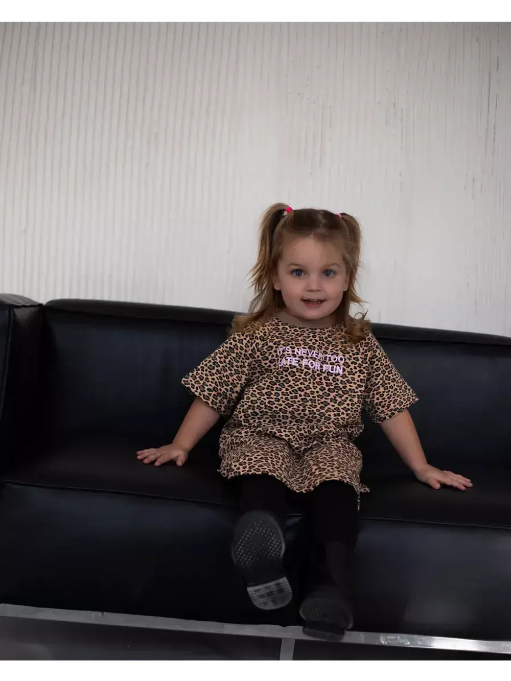 Платье детское оверсайз с коротким рукавом