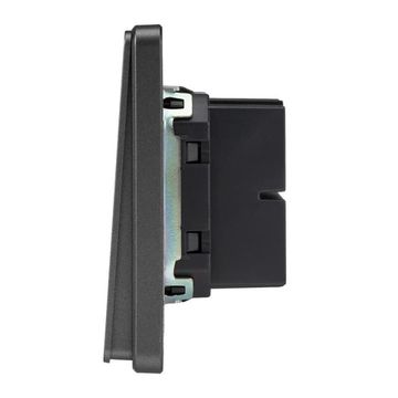 Выключатель ROUND 2 кл перекрестный (переключатель) 10А с/у титан KRANZ