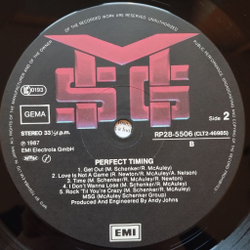 Винтажная виниловая пластинка LP McAuley Schenker Group Perfect Timing (Japan 1987) (Obi)