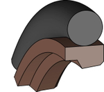 A311-035 Штоковое уплотнение 35-45,7-4,2