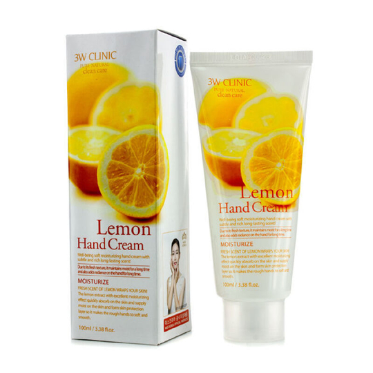 3W Clinic. Увлажняющий крем для рук с лимоном Lemon Hand Cream