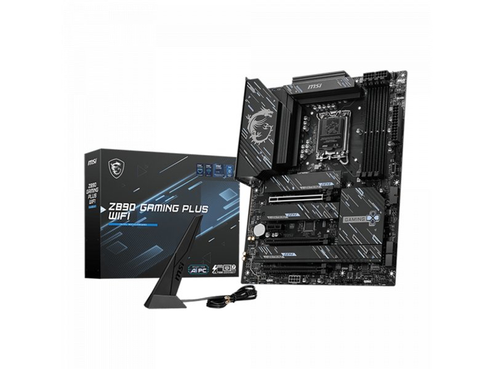 Материнская плата MSI Z890 Gaming Plus Wifi Z890, Socket LGA 1851, Intel Z890, ATX, RTL