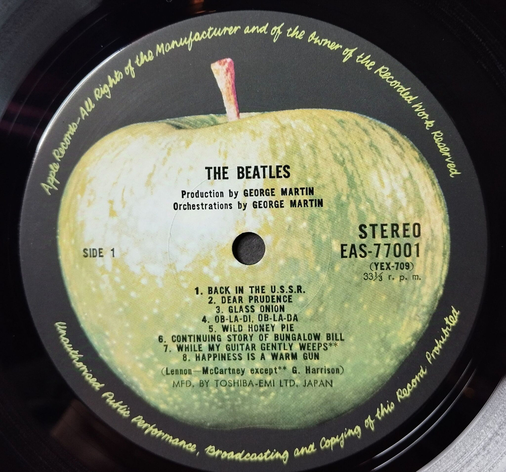 Винтажная виниловая пластинка LP The Beatles Whitre Album (Japan 1976) (No Obi) Blackbird