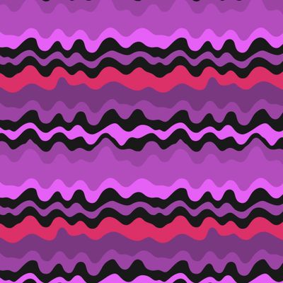 Кривые линии фиолетовые красные