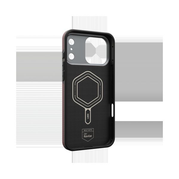 Чехол Uag Fibr Armr Kevlar Case для iPhone 17 Pro Max, Оранжевый/Угольный | Solar Flare/Charcoal