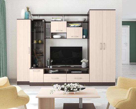 Гостиная ОСКАР-5 венге / дуб молочный