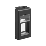 Адаптер для Keystone, "Avanti", "Черный матовый", 1 модуль