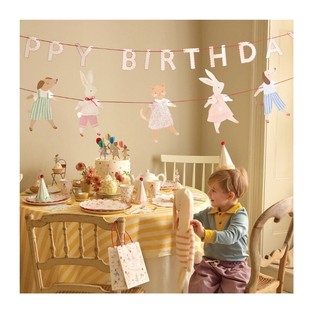 Гирлянда Happy Birthday "Animal Friends"