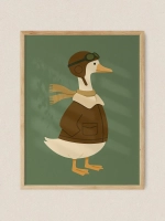 Постер 40х50 в детскую мальчика Ретро стиль