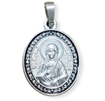 Нательная именная икона святая Маргарита с серебрением