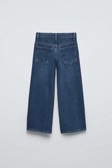 ZARA ДЖИНСЫ WIDE LEG, СИНИЙ
