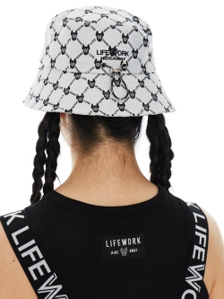 Панама с жакардовой монограммой