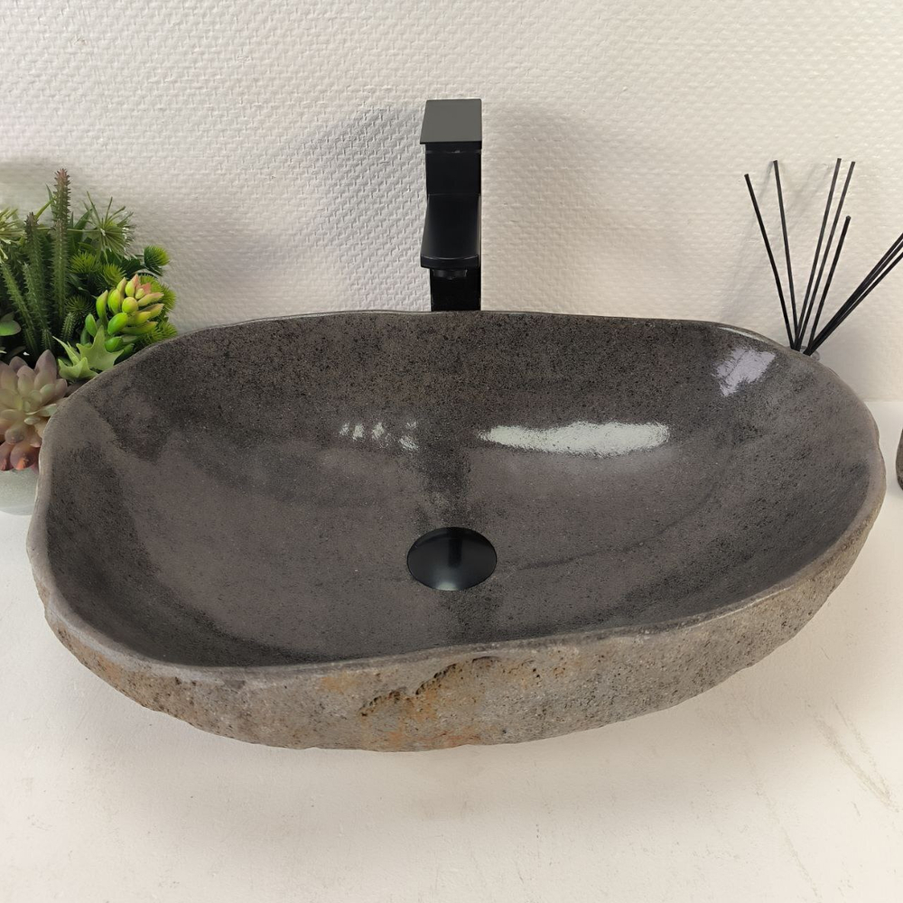 Раковина из речного камня RS-65239 57*40*14 0862