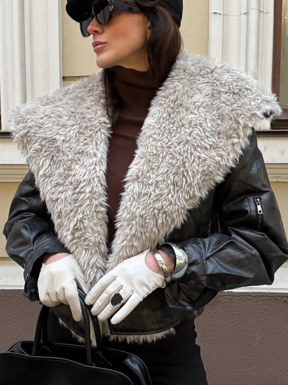 Дубленка с эко-мехом ELIAS