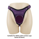 Фиолетовые трусики харнесс с платформой Caludio III