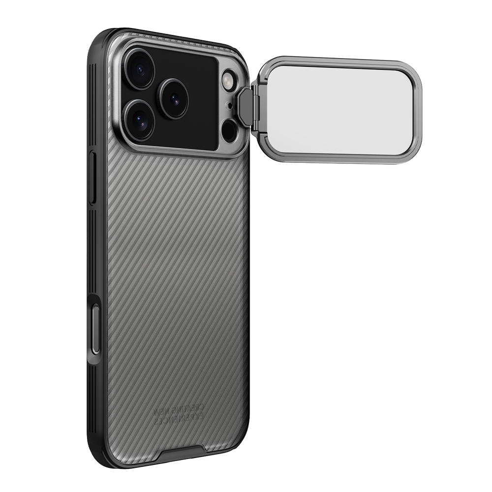 Чехол прозрачный тонированный на iPhone 17 Pro Max, серия CamShield Prop Case (версия с прозрачной крышкой объектива) от Nillkin